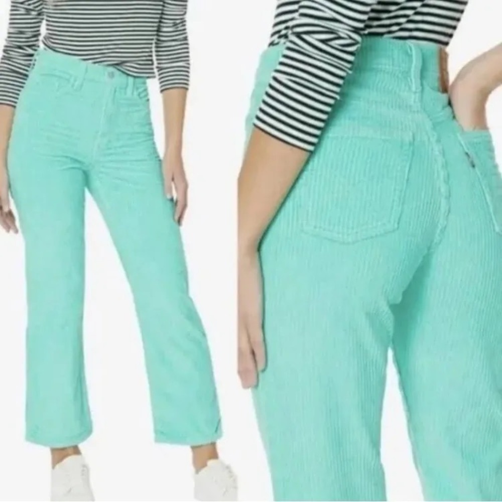 Levi's Turquoise Ribcage Corduroy Pants